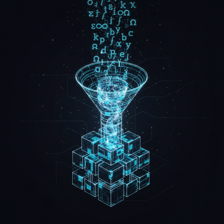 A digital representation of the Unicode to DVB-TT Yogesh Converter in action, showing data transformation.