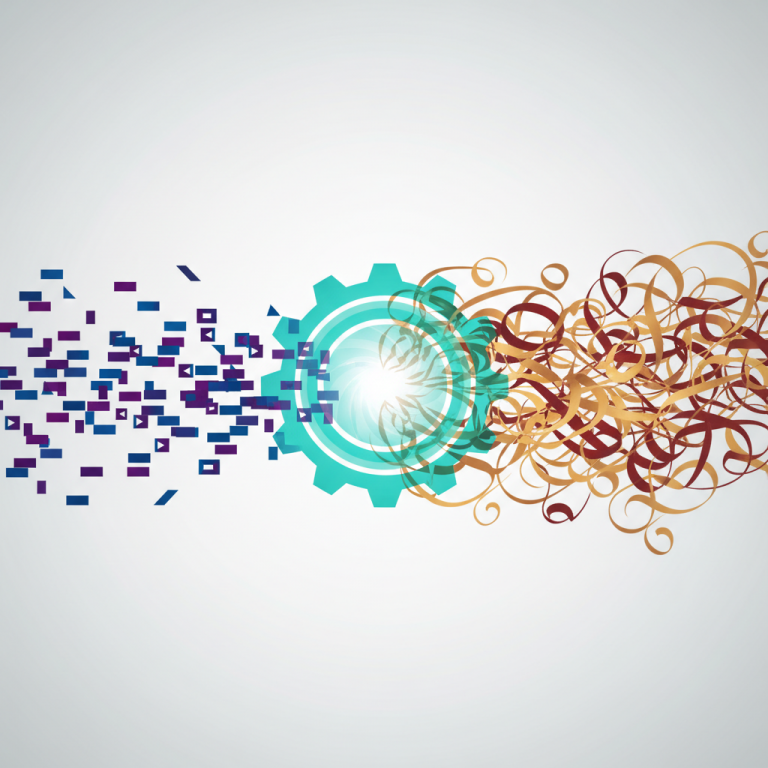 Graphic representation of converting digital Unicode characters into traditional Marathi Walkman Chanakya font.