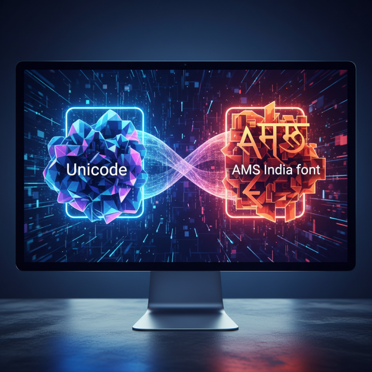 High-speed digital conversion interface for Unicode to AMS Converter tool.