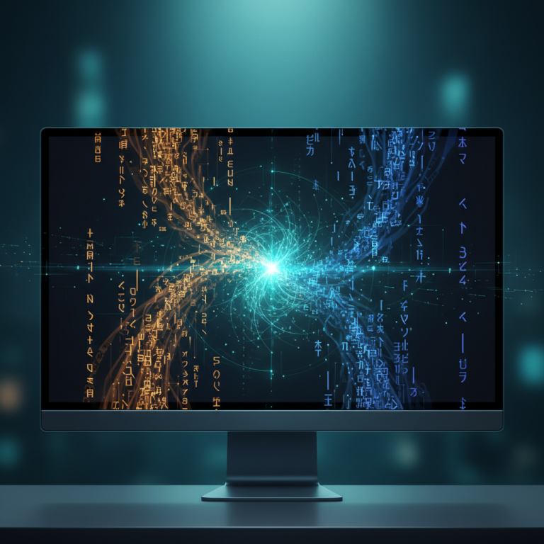 Digital graphic showing Unicode text transforming into Walkman Chanakya characters