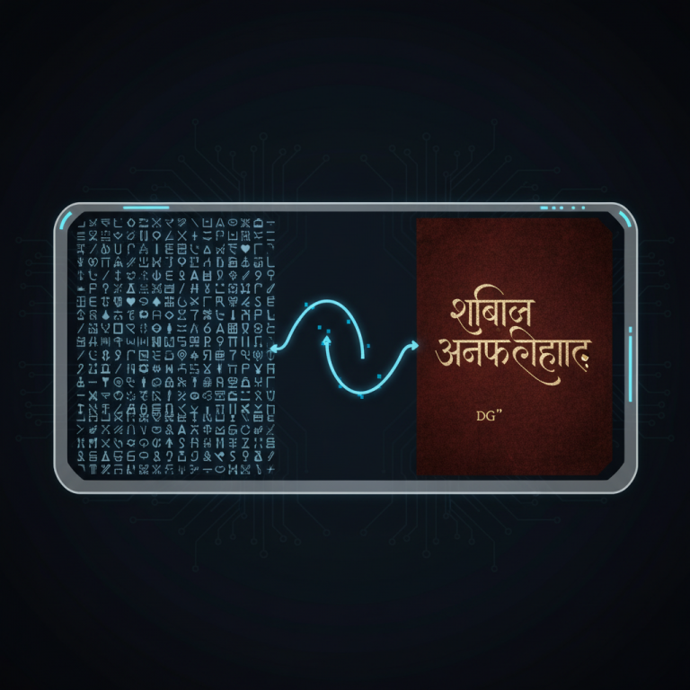 मराठी युनिकोड टू डीजी कन्व्हर्टर इंटरफेस.