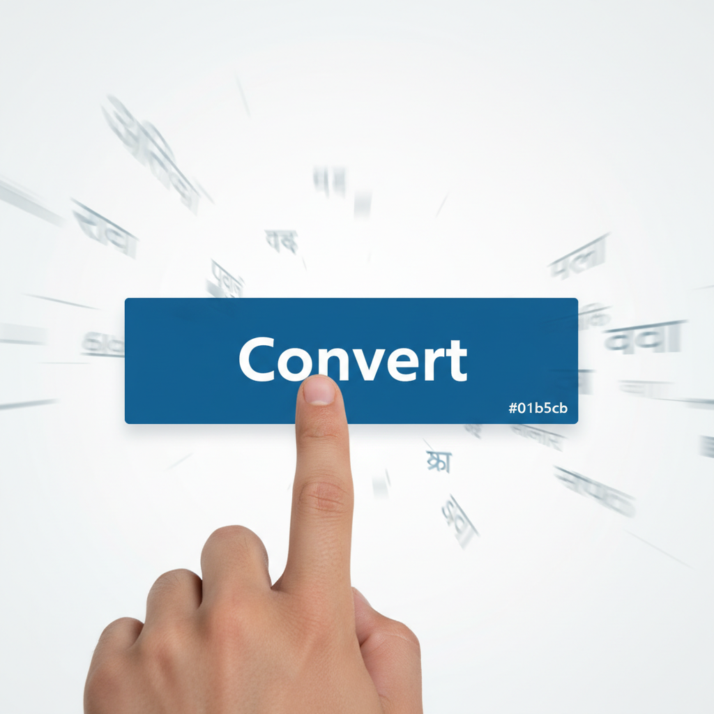 Initiate Conversion Step User initiating the Unicode to AMS Converter process.