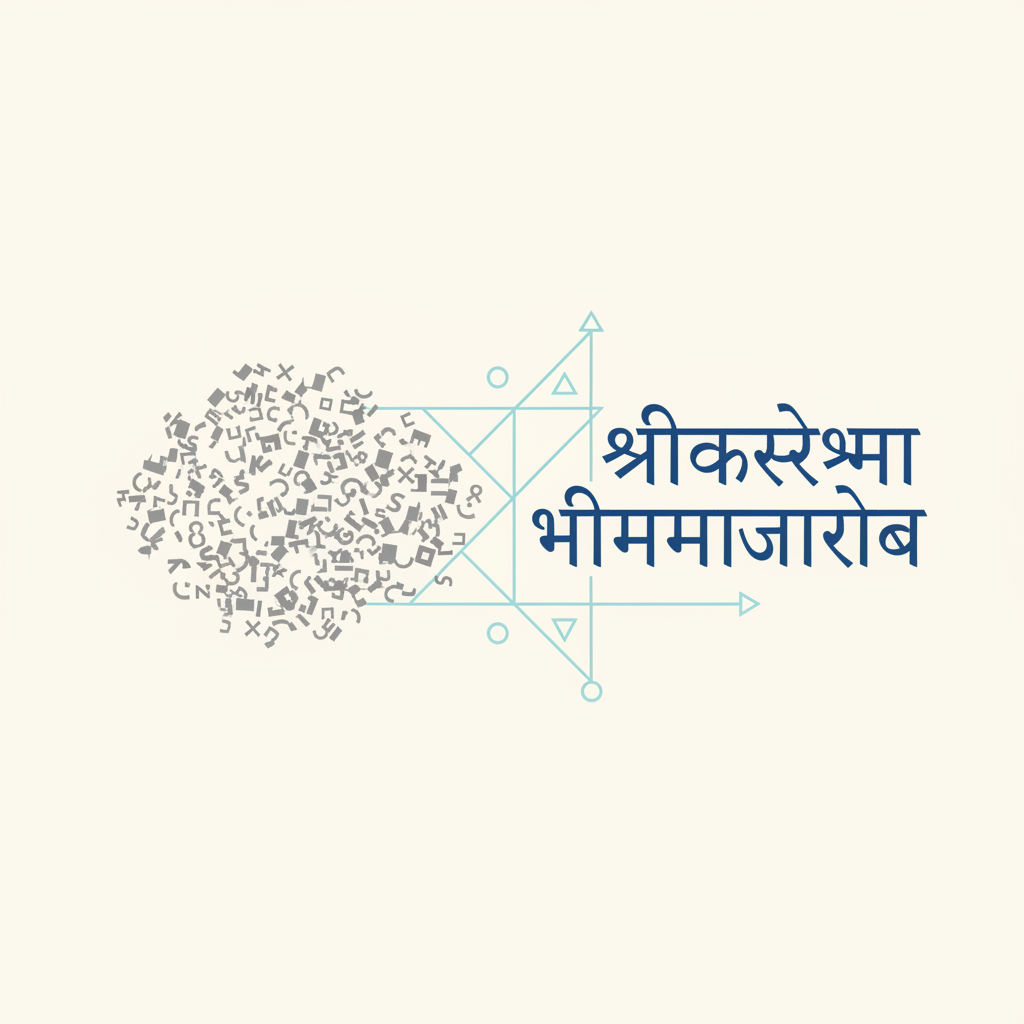 Accuracy in Marathi Font Conversion Visual depiction of accurate Marathi text conversion.