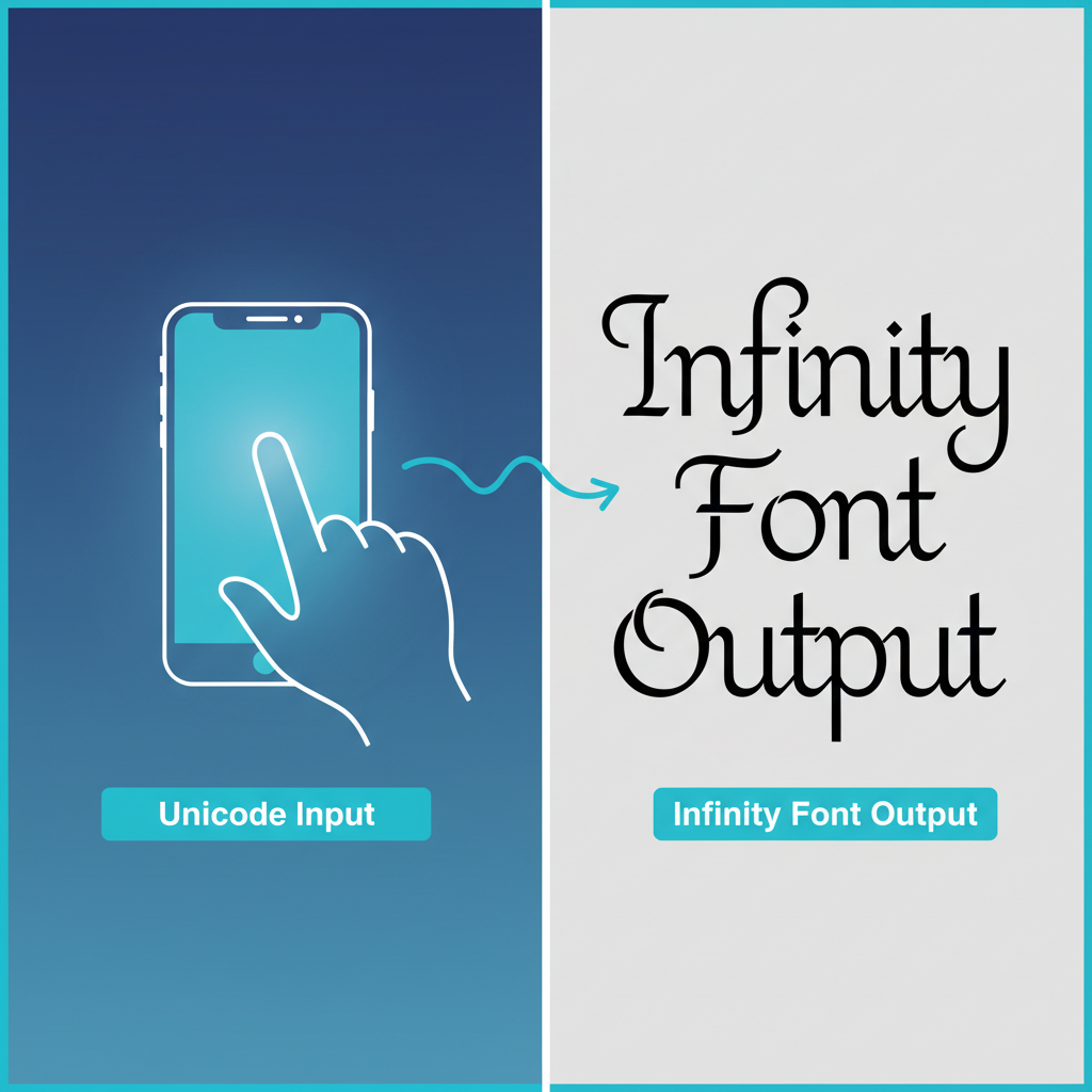 Step-by-Step Conversion Guide Simple steps for using the online Unicode to Infinity conversion tool.