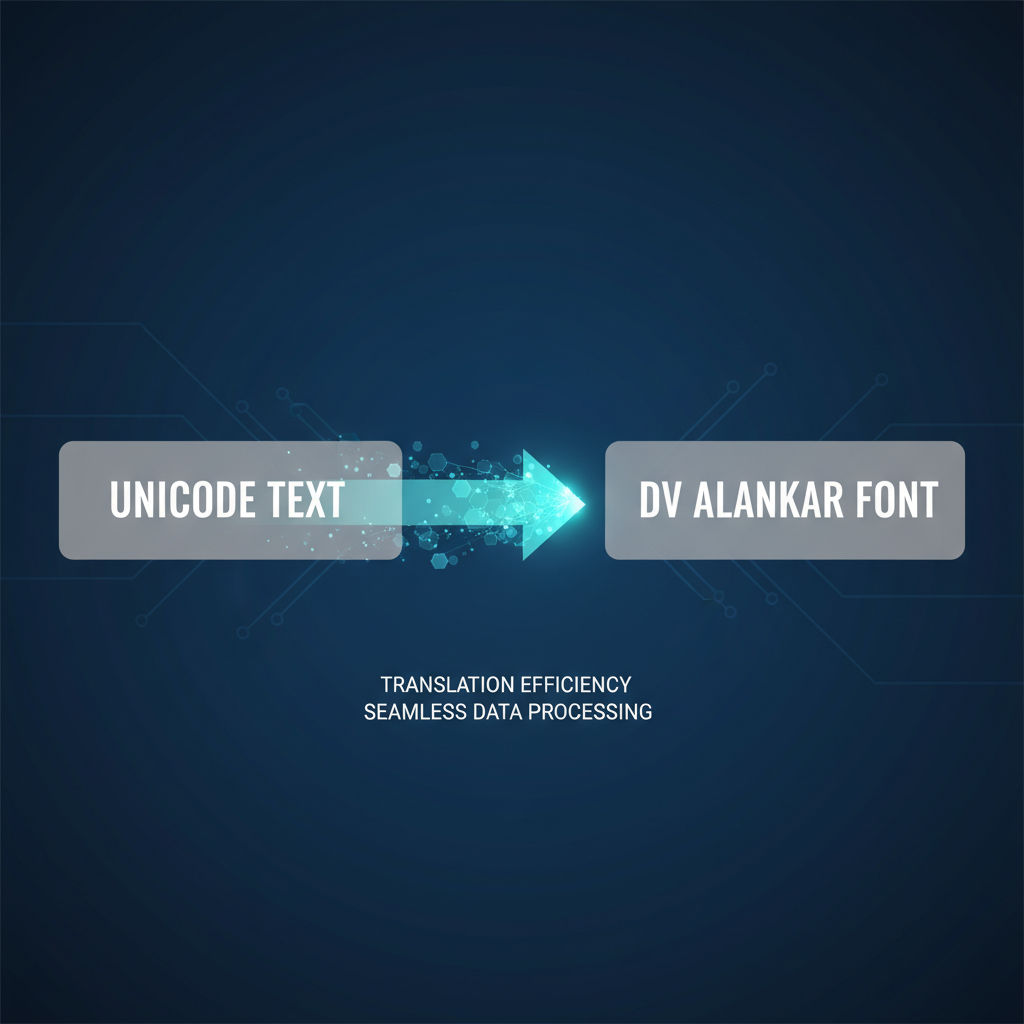Visualizing Font Data Flow Diagram showing the smooth data transformation in a font conversion process