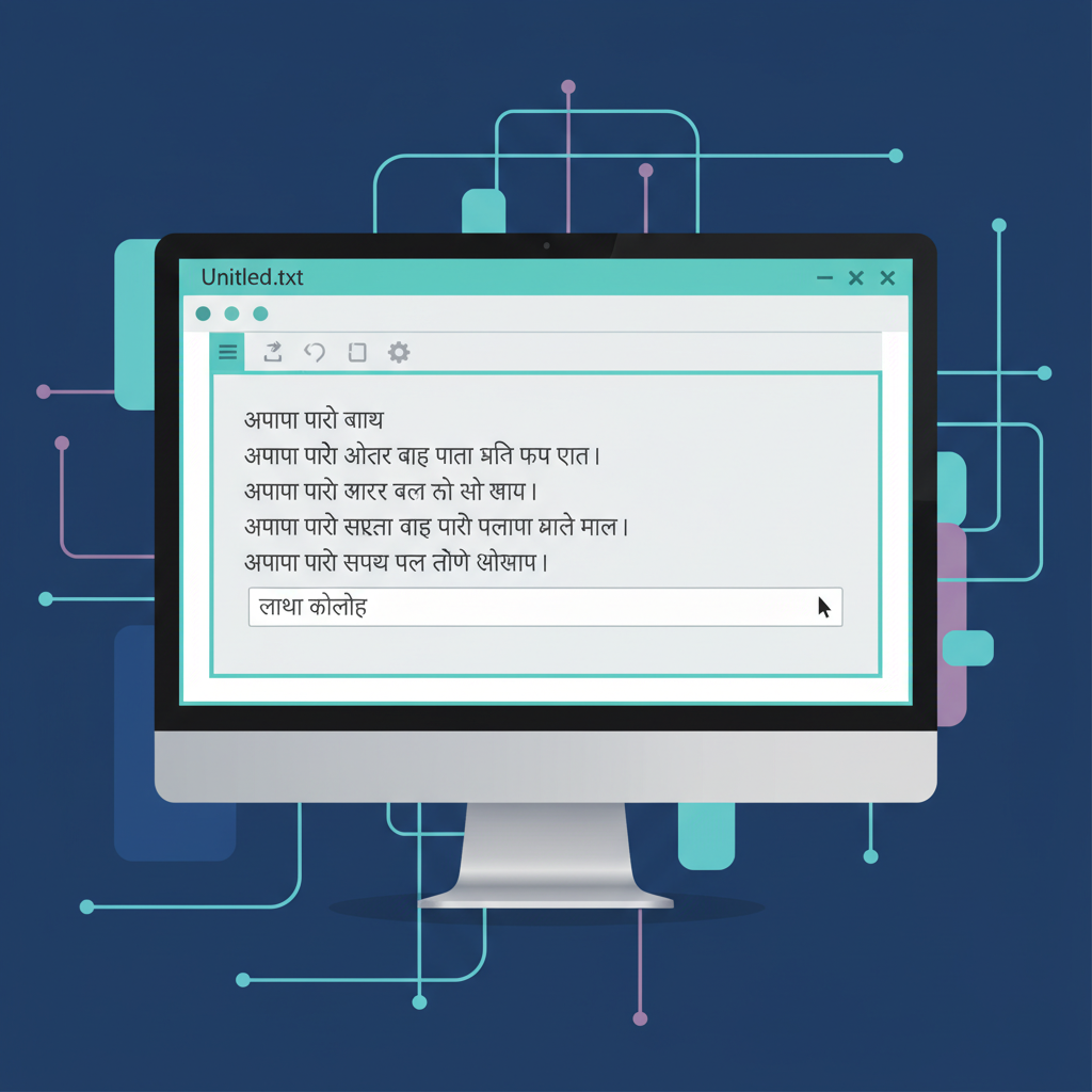 सरल यूनिकोड टाइपिंग यूनिकोड टाइपिंग टूल का सरल इंटरफ़ेस।
