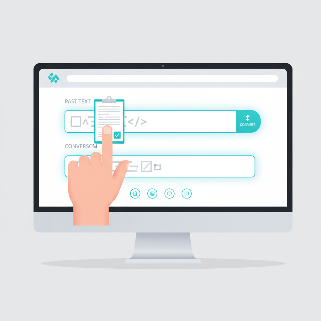 कनवर्टर इंटरफ़ेस का उपयोग ऑनलाइन यूनिकोड टेक्स्ट पेस्ट करने का आसान तरीका।