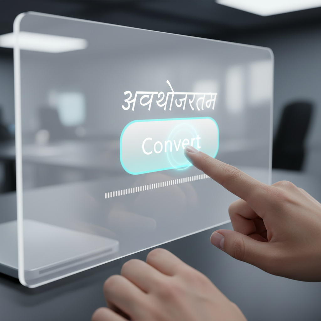 जलद रूपांतरणासाठी क्लिक करा कन्व्हर्टर टूलवर रूपांतरण बटण क्लिक करतानाचे दृश्य.