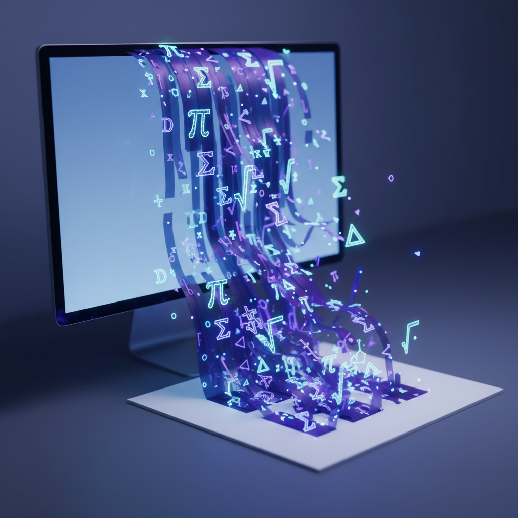 Advanced Symbol Integration Mathematical and scientific symbols displayed clearly on a digital interface.