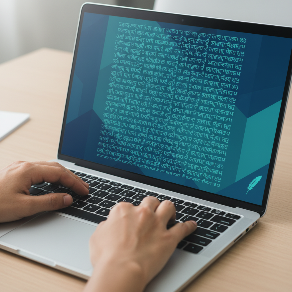 Professional Marathi Font Usage A professional editor successfully using a converter for Marathi DTP tasks.