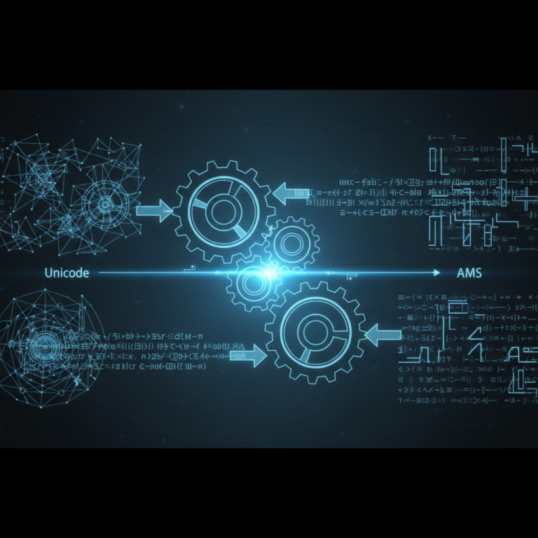 डिजिटल इंटरफ़ेस पर यूनिकोड से एएमएस रूपांतरण प्रक्रिया