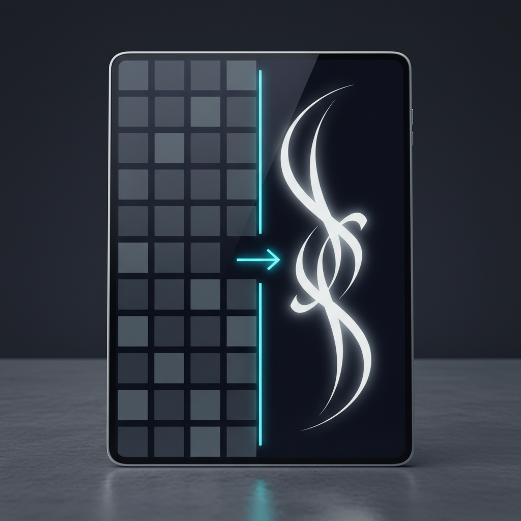 Unicode vs Infinity Font Comparison Visual comparison showing standard Unicode text transforming into stylized Infinity font.