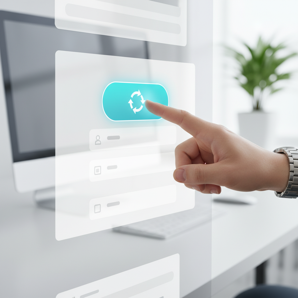 कनवर्टर टूल वापरण्याची पद्धत ऑनलाइन फॉन्ट रूपांतरण टूल वापरताना क्लिक करत असलेला हात.