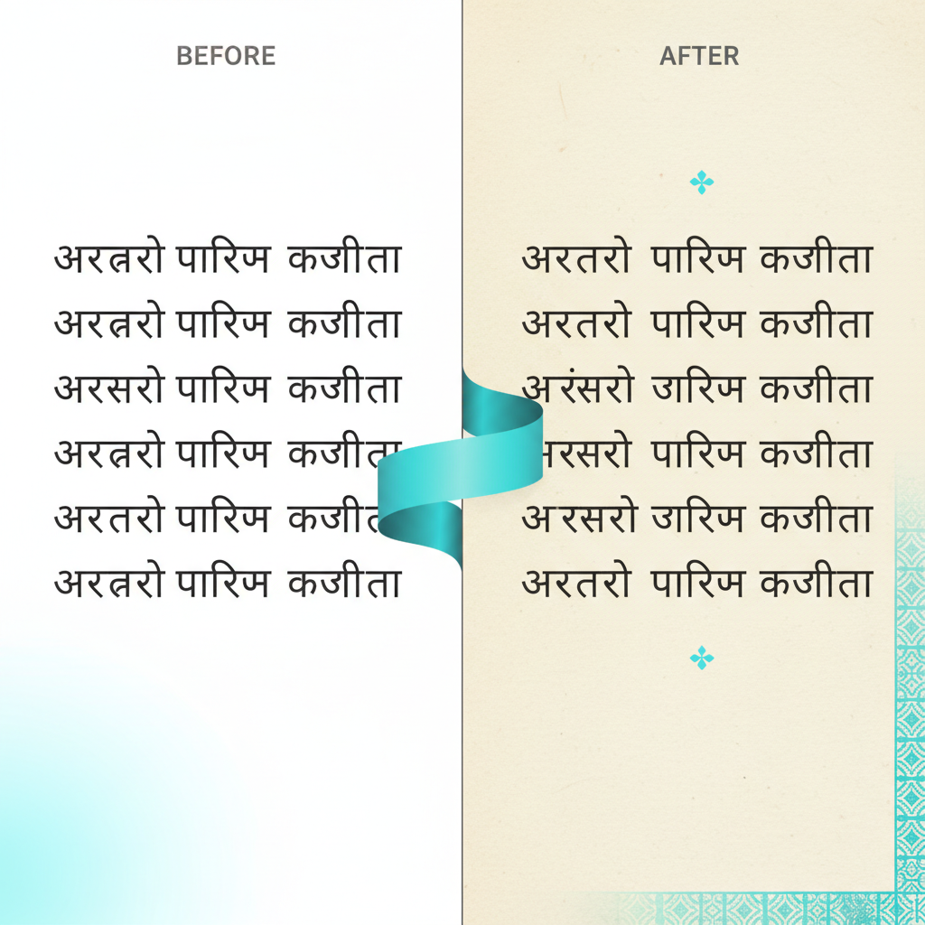Achieving Professional Typography Professional output after using the font conversion tool