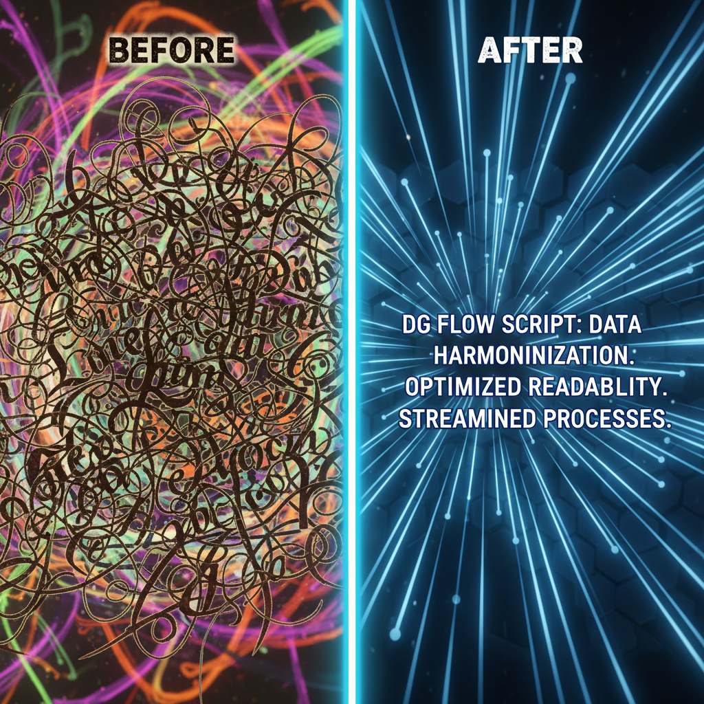 रूपांतरण के बाद परिणाम DG फ़ॉन्ट में टेक्स्ट की स्पष्टता